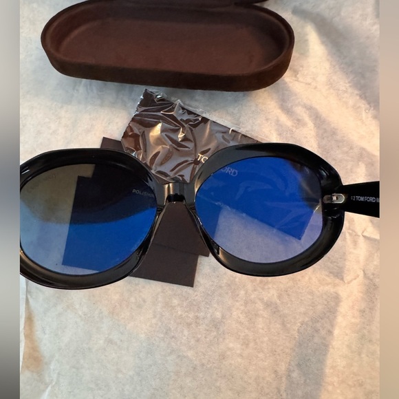 NEW TOM FORD TF1011 01B WOMEN SUNGLASSES TOM FORD GEORGIA-02 FT1011/S 01B ROUND main image 9